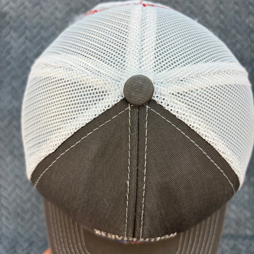 Outdoor Cap Servolution Good Neighbors Trucker Hat Grey White Building Community